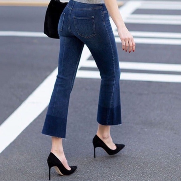 SPANX Pants - Spanx Cropped Flare Denim Jeans